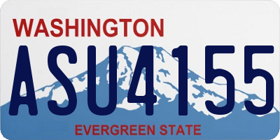 WA license plate ASU4155