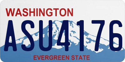 WA license plate ASU4176