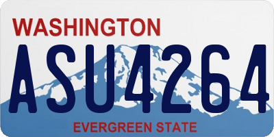 WA license plate ASU4264