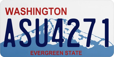 WA license plate ASU4271