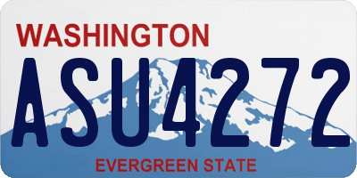 WA license plate ASU4272