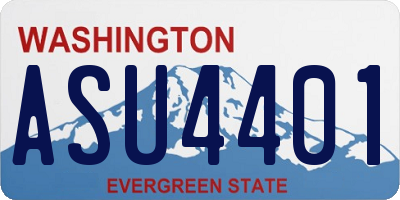 WA license plate ASU4401