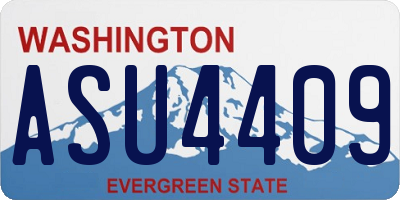 WA license plate ASU4409