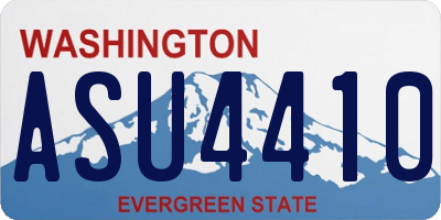 WA license plate ASU4410