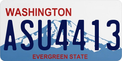 WA license plate ASU4413