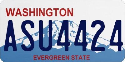 WA license plate ASU4424