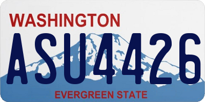 WA license plate ASU4426