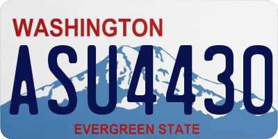WA license plate ASU4430