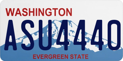WA license plate ASU4440