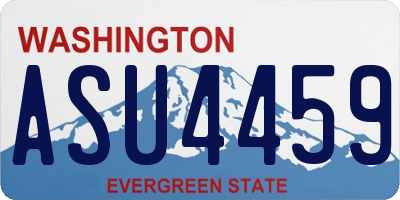 WA license plate ASU4459