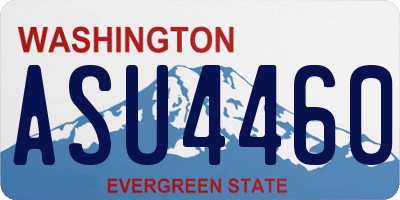 WA license plate ASU4460