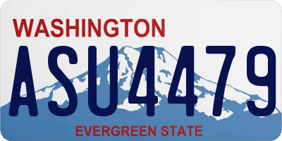 WA license plate ASU4479