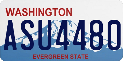 WA license plate ASU4480