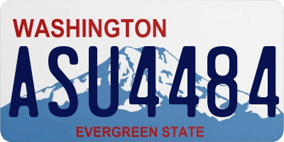 WA license plate ASU4484