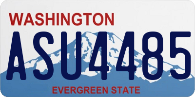WA license plate ASU4485