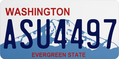 WA license plate ASU4497