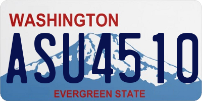 WA license plate ASU4510
