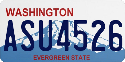 WA license plate ASU4526