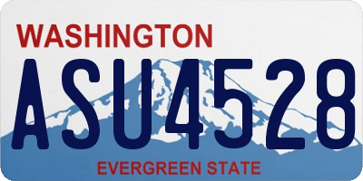 WA license plate ASU4528