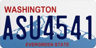 WA license plate ASU4541