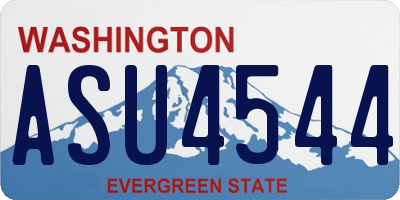 WA license plate ASU4544