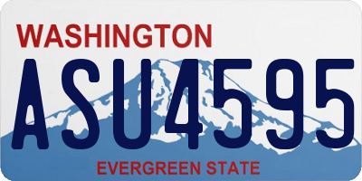 WA license plate ASU4595