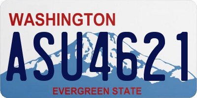 WA license plate ASU4621