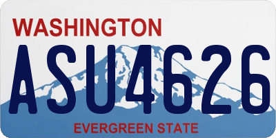 WA license plate ASU4626