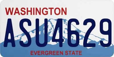 WA license plate ASU4629