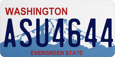 WA license plate ASU4644