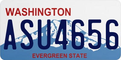 WA license plate ASU4656