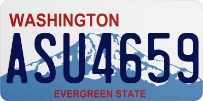 WA license plate ASU4659