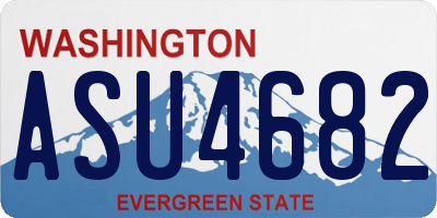 WA license plate ASU4682
