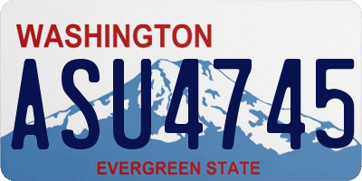 WA license plate ASU4745