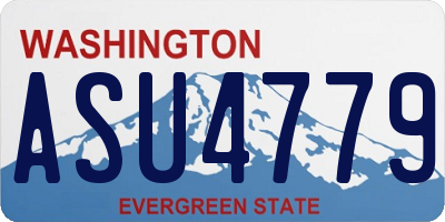 WA license plate ASU4779