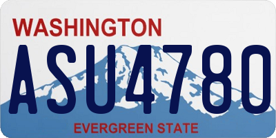 WA license plate ASU4780