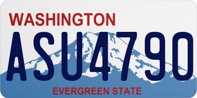 WA license plate ASU4790