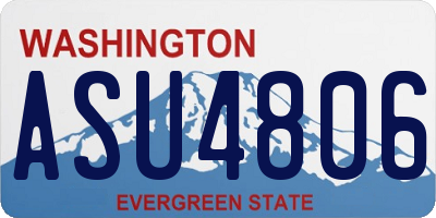 WA license plate ASU4806