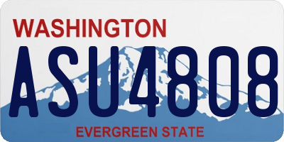 WA license plate ASU4808