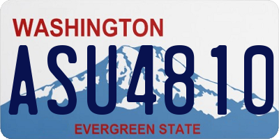 WA license plate ASU4810