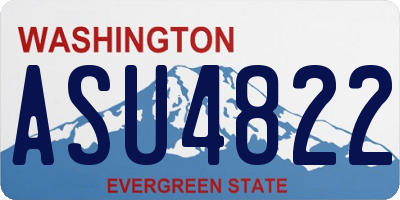 WA license plate ASU4822