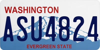 WA license plate ASU4824