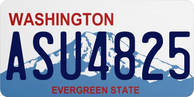 WA license plate ASU4825