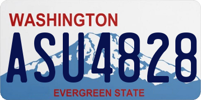 WA license plate ASU4828