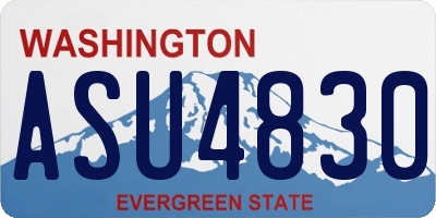WA license plate ASU4830