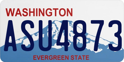 WA license plate ASU4873