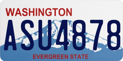 WA license plate ASU4878