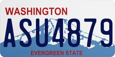 WA license plate ASU4879
