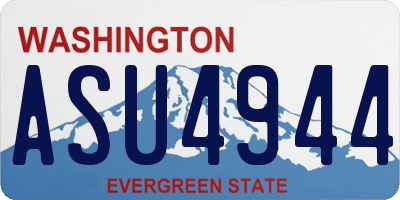 WA license plate ASU4944