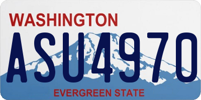 WA license plate ASU4970